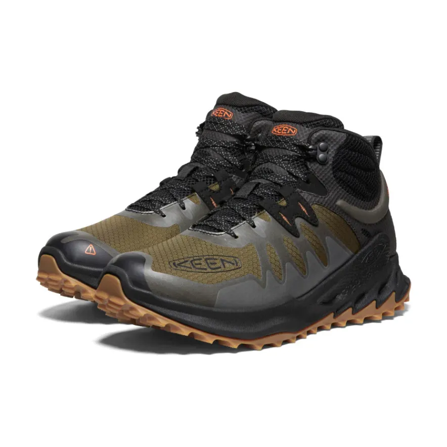 Clearance Zionic Waterproof Hiking Boot Pour Homme | Dark Olive/Scarlet Ibis Homme Imperméable À L'eau|Bottes