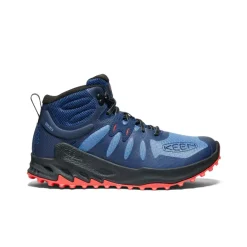 Best Zionic Waterproof Hiking Boot Pour Homme  |  Coronet Blue/Poppy Red Homme Imperméable À L'eau|Bottes