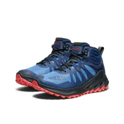 Best Zionic Waterproof Hiking Boot Pour Homme  |  Coronet Blue/Poppy Red Homme Imperméable À L'eau|Bottes