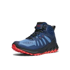Best Zionic Waterproof Hiking Boot Pour Homme  |  Coronet Blue/Poppy Red Homme Imperméable À L'eau|Bottes
