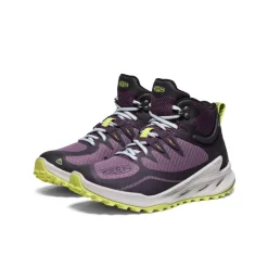 New Zionic Waterproof Hiking Boot Pour Femme  |  Black Plum/Daiquiri Green Femme Imperméable À L'eau|Bottes